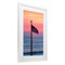 Stupell Industries USA Flag Against Sunset Framed Print Under Glass, design by Jeff Poe Photography